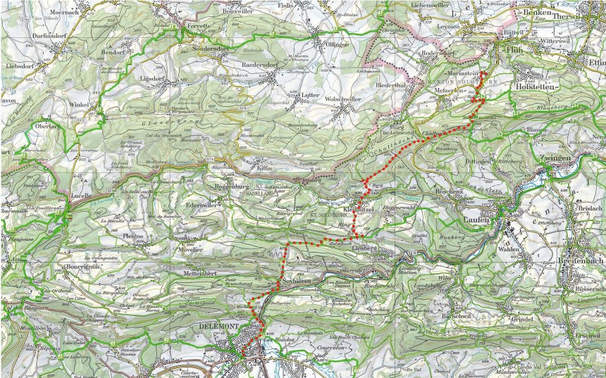 Baslerweg 2 Mariastein to Delemont-A
